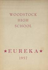 Woodstock High School 1957 yearbook cover photo