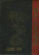 Oliver High School 1934 yearbook cover photo