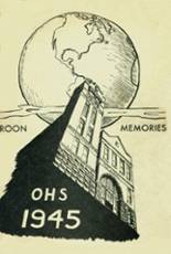 Oskaloosa High School 1945 yearbook cover photo