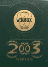 2003 Webutuck High School Yearbook from Amenia, New York cover image