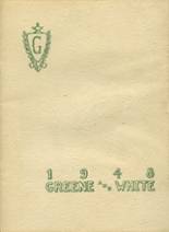 Greene Community High School 1948 yearbook cover photo