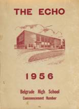 Belgrade High School 1956 yearbook cover photo