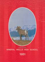 Mineral Wells High School 1981 yearbook cover photo