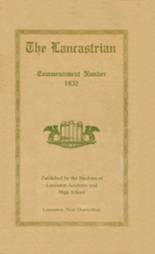 Lancaster High School 1932 yearbook cover photo