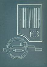 Highland Park High School 1963 yearbook cover photo