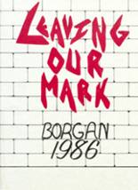 1986 Borger High School Yearbook from Borger, Texas cover image