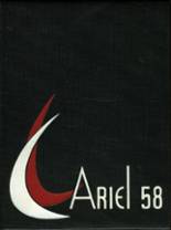 Santa Ana High School 1958 yearbook cover photo