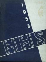 Hillsdale High School 1953 yearbook cover photo