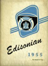 Edison Technical High School 1955 yearbook cover photo