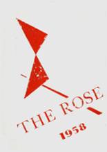 Wild Rose High School 1958 yearbook cover photo