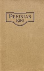 Pekin Community High School 1916 yearbook cover photo