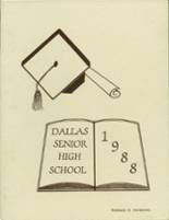 Dallas High School 1988 yearbook cover photo