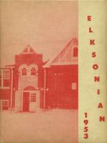 Elk City High School 1953 yearbook cover photo