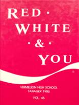 1986 Vermillion High School Yearbook from Vermillion, South Dakota cover image