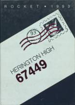 Herington High School 1993 yearbook cover photo