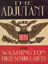 Washington High School Cadet Corps 1946 yearbook cover photo