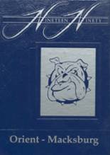 Orient-Macksburg High School 1990 yearbook cover photo