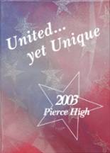 Pierce High School 2003 yearbook cover photo