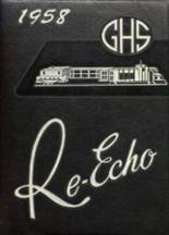 Grafton High School 1958 yearbook cover photo