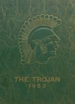 Troy High School 1953 yearbook cover photo