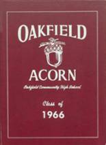 Oakfield High School 1966 yearbook cover photo