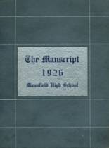 Mansfield High School 1926 yearbook cover photo