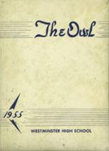 1955 Westminster High School Yearbook from Westminster, Maryland cover image