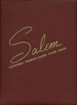 Salem High School 1938 yearbook cover photo