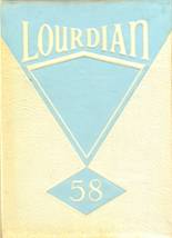 Lourdes High School 1958 yearbook cover photo