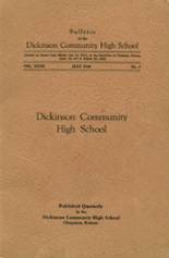Dickinson High School 1946 yearbook cover photo