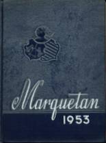 Marquette High School 1953 yearbook cover photo