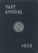 Taft School 1953 yearbook cover photo