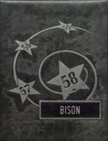 1958 Bison High School Yearbook from Bison, South Dakota cover image