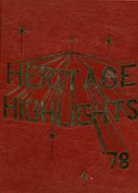 Heritage High School 1978 yearbook cover photo