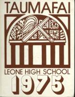 Leone High School 1975 yearbook cover photo