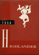 Highland High School 1958 yearbook cover photo