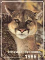 Knoxville High School 1986 yearbook cover photo