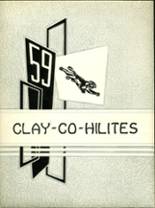 Clay County High School 1959 yearbook cover photo
