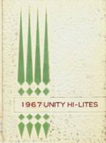 Unity High School 1967 yearbook cover photo