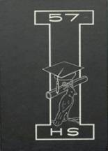 Irene High School 1957 yearbook cover photo