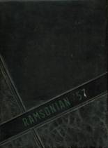 Ramseur High School 1957 yearbook cover photo