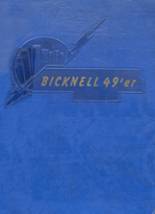 Bicknell High School 1949 yearbook cover photo