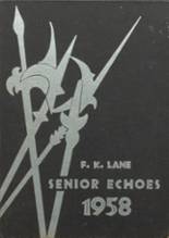Franklin K. Lane High School 1958 yearbook cover photo
