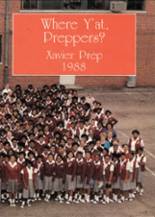 Xavier University Preparatory School  1988 yearbook cover photo