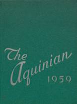 1959 Aquinas High School Yearbook from Augusta, Georgia cover image