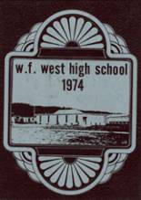 W.F. West High School 1974 yearbook cover photo