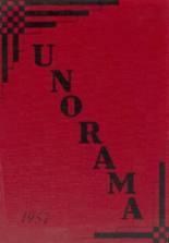Union High School 1957 yearbook cover photo