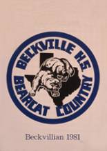 Beckville High School 1981 yearbook cover photo