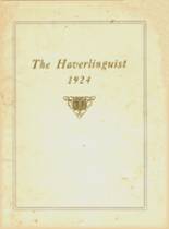 Haverling High School 1924 yearbook cover photo