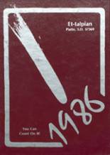 1986 Platte High School Yearbook from Platte, South Dakota cover image